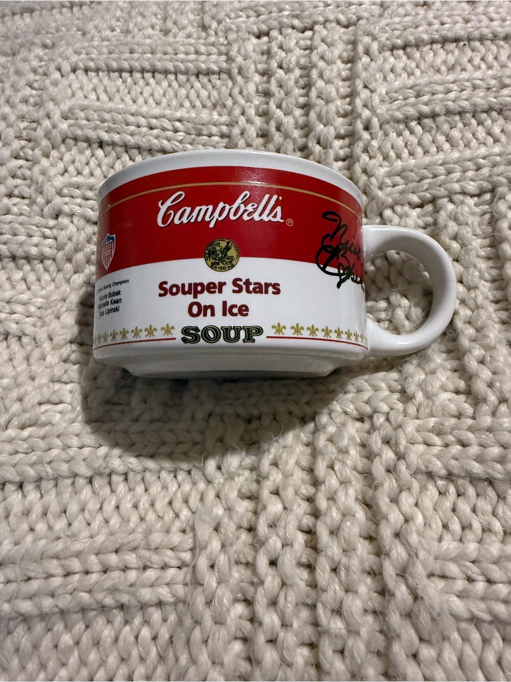 Vintage 1998 Campbell's Souper Stars On Ice Figure Skating Mug